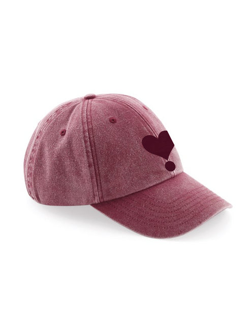 Cap Washed Bordeaux Velvet